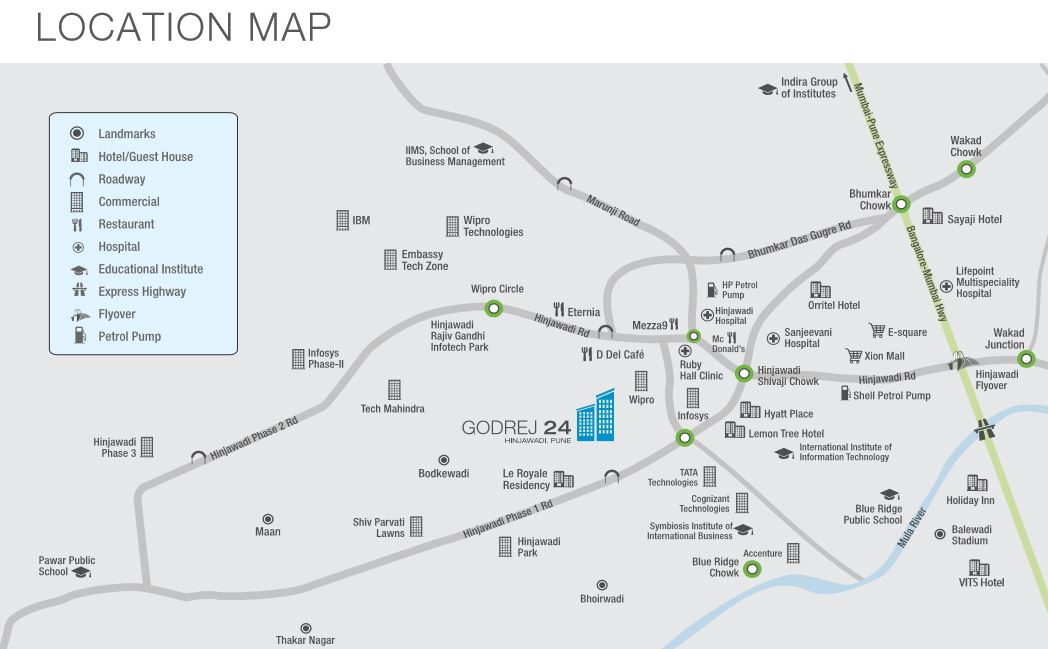 Godrej 25 Hinjewadi Location Map